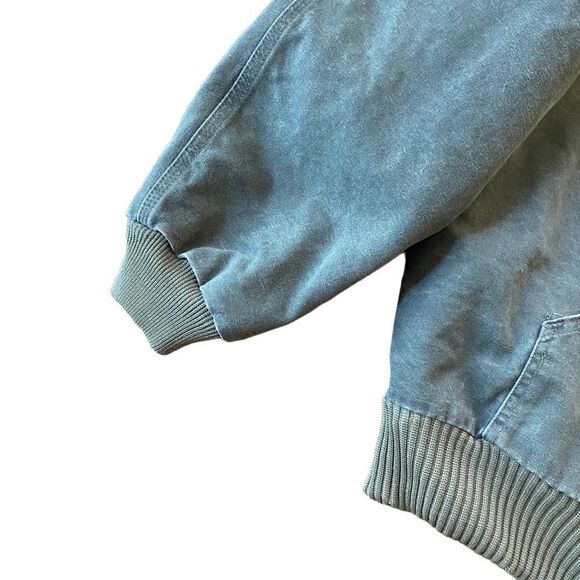 Carhartt Coat J130 MOS Moss Green Hooded Jacket Quilted Rare XL Tall - Picture 4 of 8